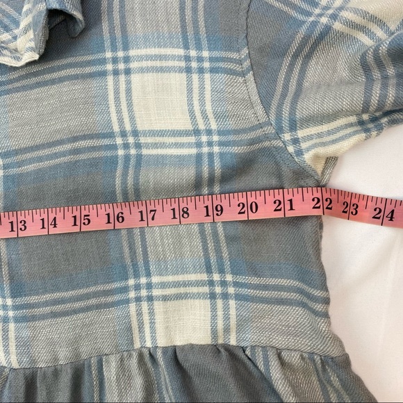 American Eagle Flannel Babydoll Top Blouse - Picture 10 of 12